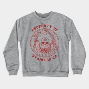 Property of Occult Studies Department - Red Crewneck Sweatshirt